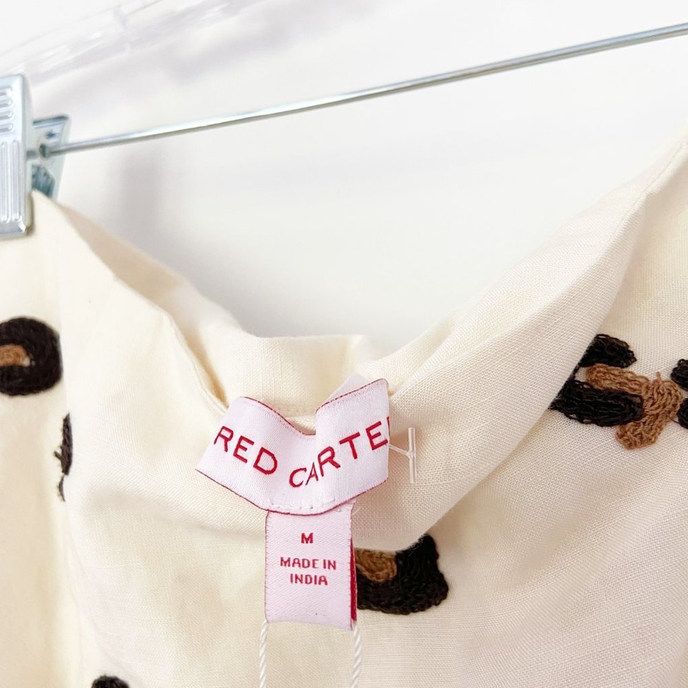 NEW Red Carter Becky Leopard Embroidered Skirt - Picture 5 of 6